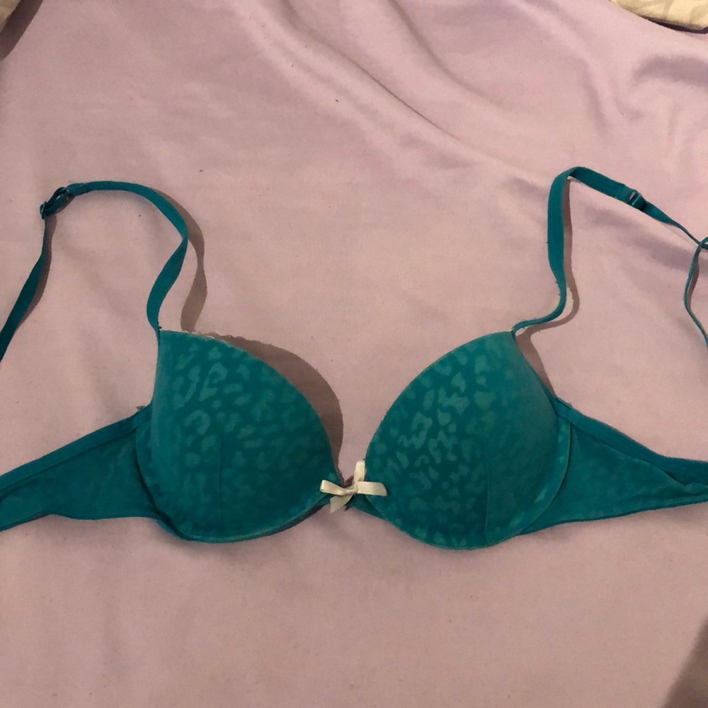 La Senza cotton lined teal bra
